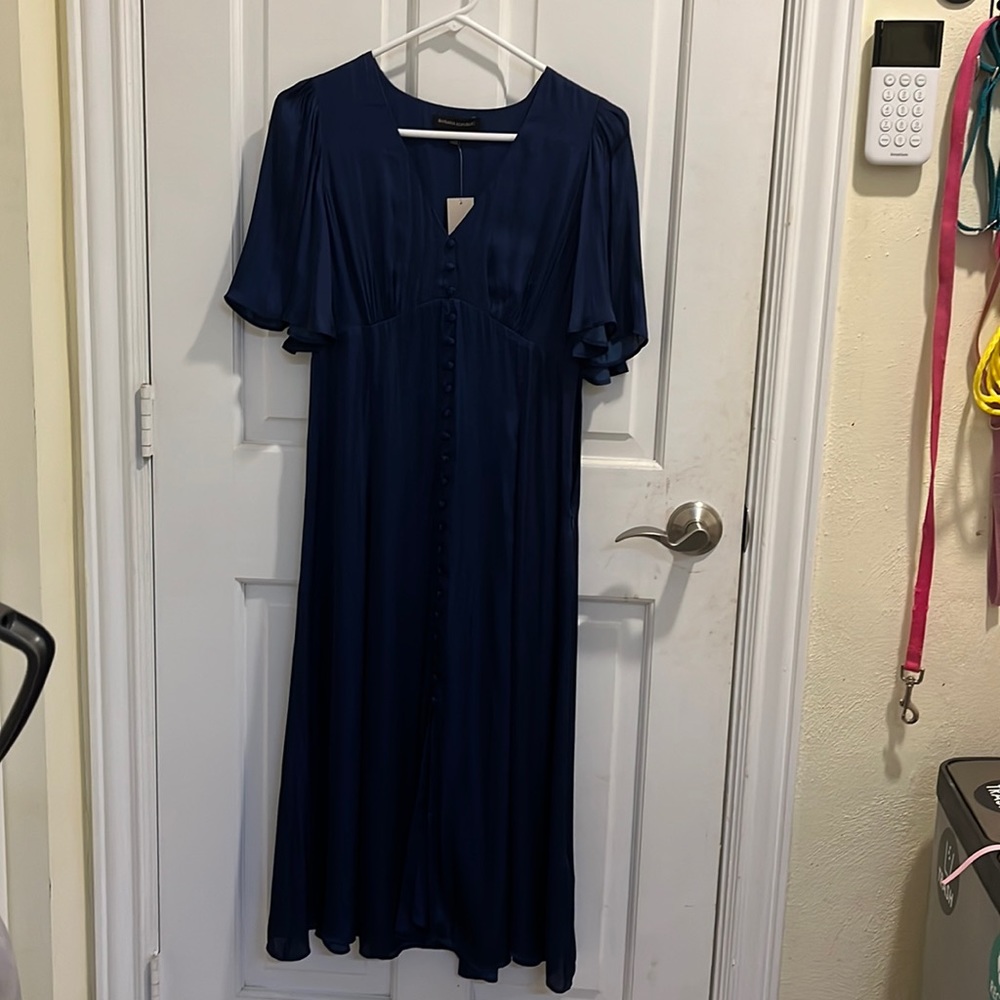 Banana Republic Navy Midi Dress - Size 6P